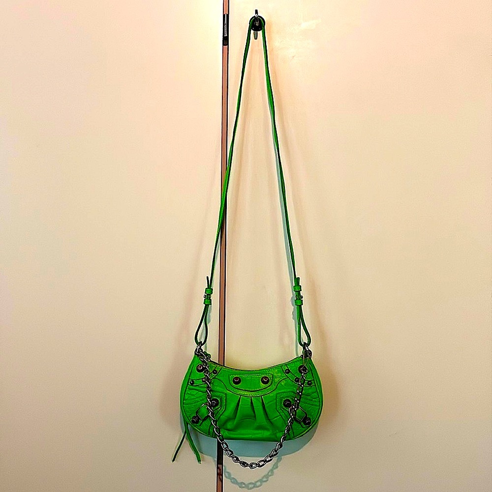 Balenciaga Le Cagole Mini Bag in Acid Green - Picture 5 of 16